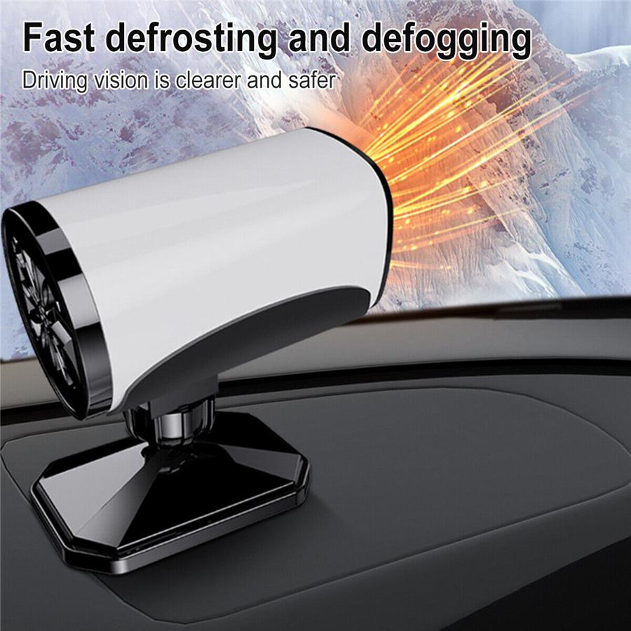 New 1 PCS 12V Car Air Heater Fan 360° Rotary Interior Windshield Defroster Defogger