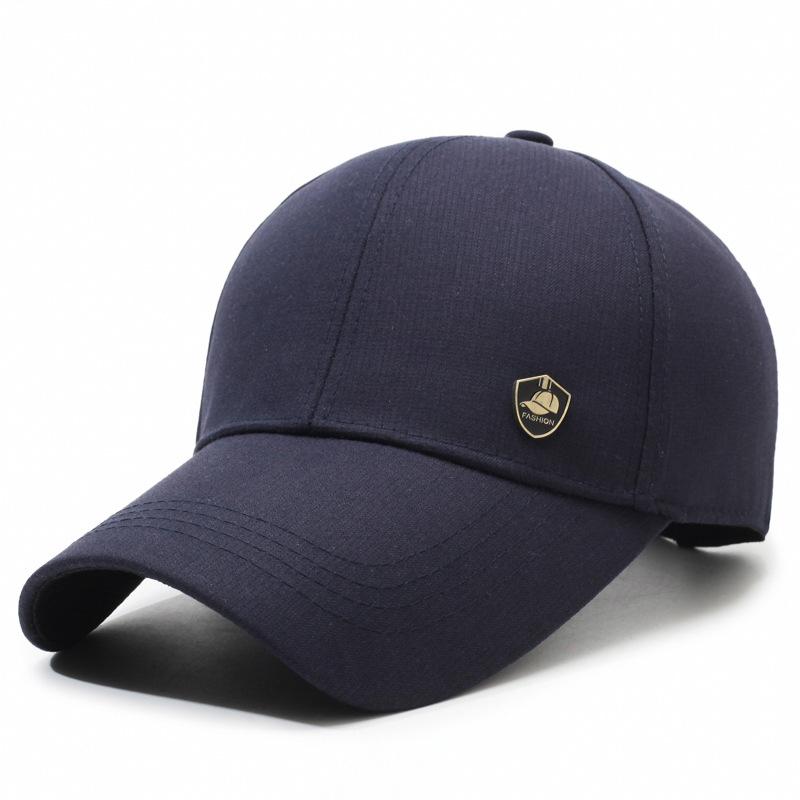 

Бейсболка для мужчин среднего возраста весна-осень, кепка для пожилых людей, кепка для активного отдыха на открытом воздухе темно-синий