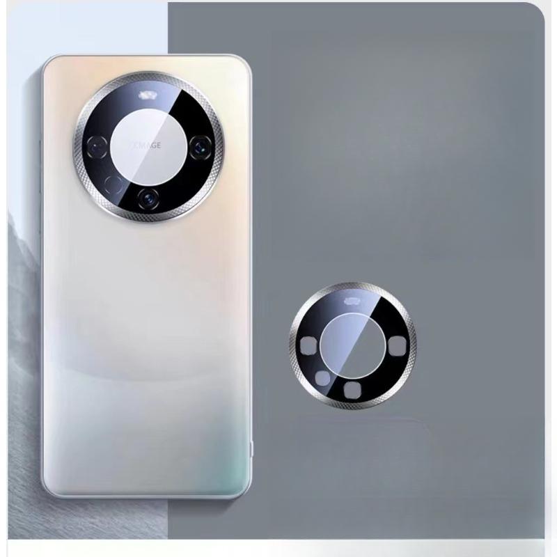 Suitable for Huawei Mate60Pro Phone Case, Frosted Glass, Mate50 Protective Case, Anti-drop Metal Ring Lens Film