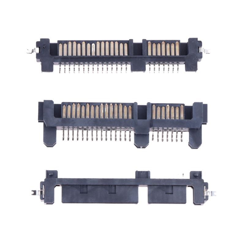 5 Adet Sata Arayüz Soketi Ssd Katı Hal Sürücü Yuvası 7+15P 22Pin Erkek Konnektör Yuvası Batık Plaka Yama Tipi Konnektör Portu