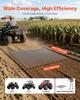 Drag Harrow, 1.2x1.2 M , High-Efficiency Chain Harrow Rake, ATVs UTVs Tractors Attachments, Durable Galvanized Steel Mesh Drag Mat with Towing Chain,