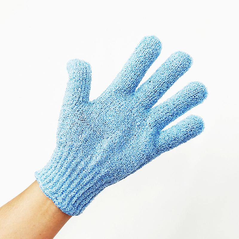 

Bath For Peeling Exfoliating Mitt Glove Scrub Gloves Resistance Body Massage синий