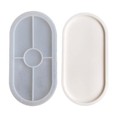 DIY Tray Silicone Resin Mold,Oval Epoxy Resin Casting Mold,Craft Jewelry Making Tools,Jewelry Plate Dish Casting Mold