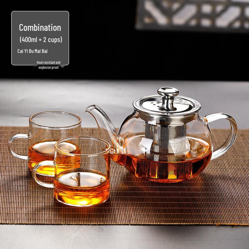ZISIZ Heat-Resistant Glass Boiling Teapot