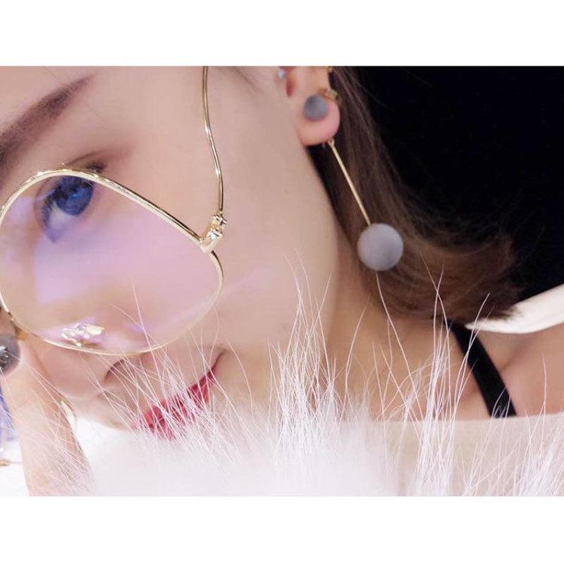 Women'S Temperament Ball Double-Sided Long Hanging Earrings, Elegant And Dynamic To Decorate The Face Shape, Fashionable And Versatile Earrings