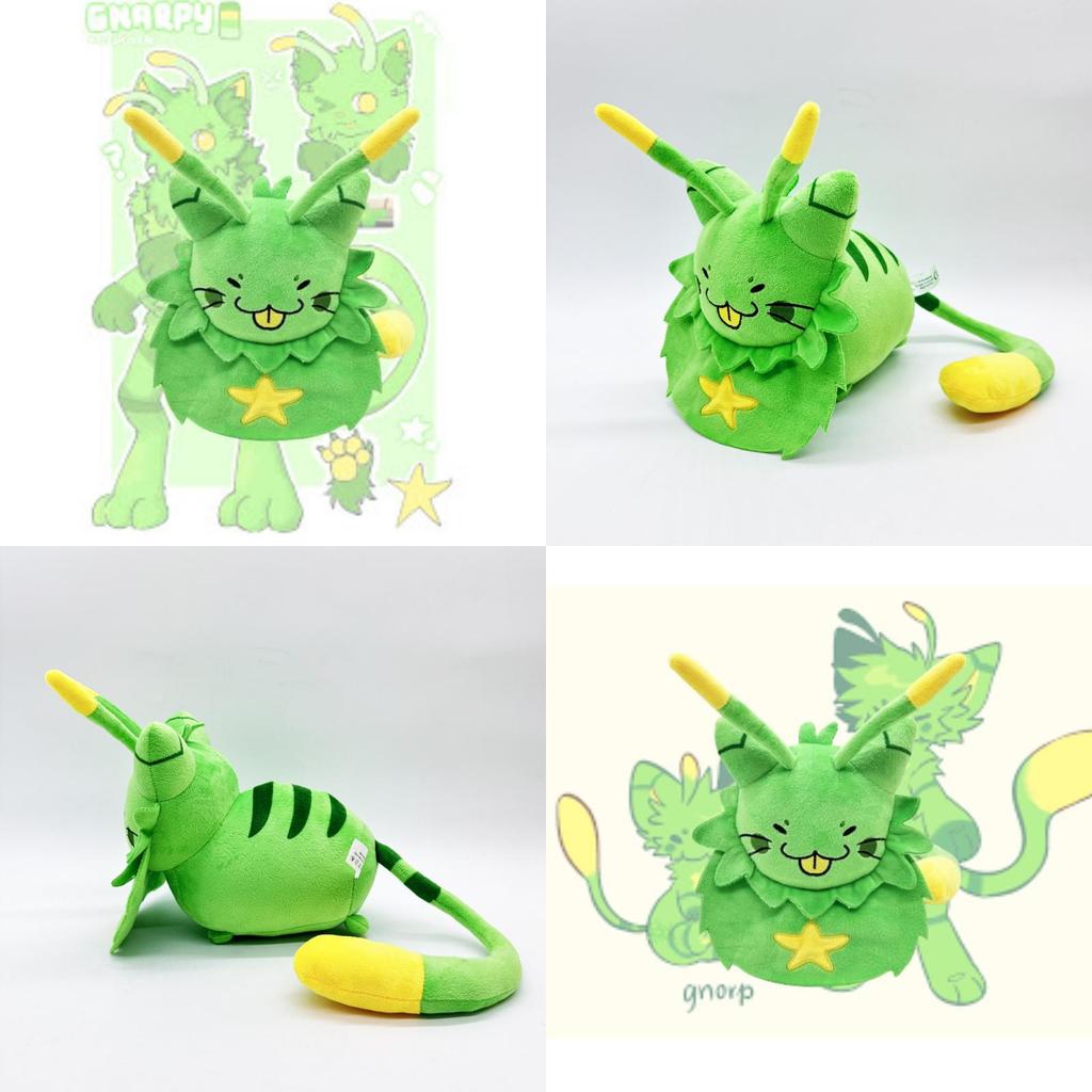 Nouveau Gnarpy Découvre Internet Robot Chat Vert Peluche Poupée Pour Enfants