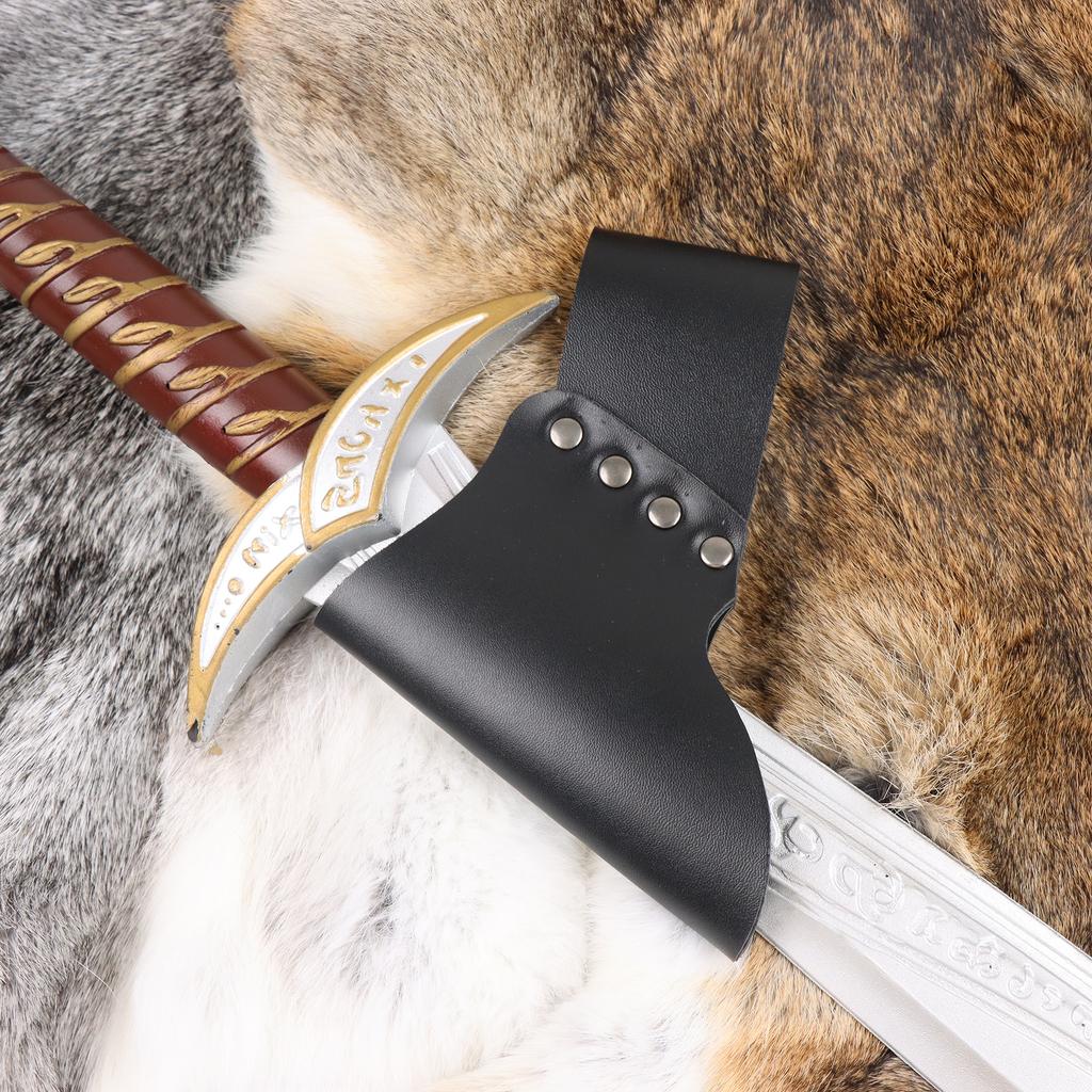 Multicolor Medieval Viking Axe Protector Vintage Knight Sword Scabbard Halloween Cosplay Costume Accessories