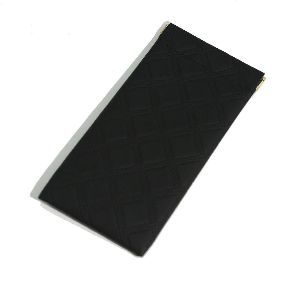 Borsa Portafogli Diamantata in Ecopelle PU Chiusura Automatica Copertura Protettiva per Occhiali Custodia per Occhiali Organizzatore Impermeabile per Pennelli da Trucco