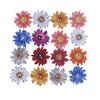 50PCS 20MM Boutons en Bois Forme Fleur Marguerite Tournesol Boutons Plats en Bois pour Tricot Scrapbooking Décoration DIY