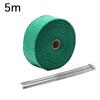 5M Roll Fiberglass Heat Shield Motorcycle Exhaust Thermal Tape Heat Wrap Resistant Downpipe For Motorcycle Car Accessories