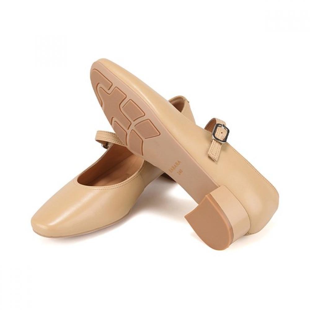 Barbara Leather Basic Mary Jane Pumps 3cm Bbj131be