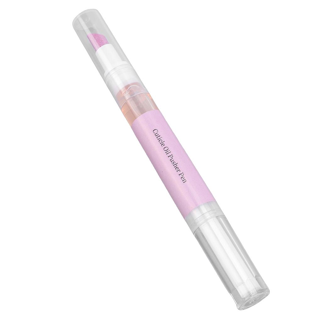 2 in 1 Ceramic Cuticle Pusher Oil Pen Lavender Scented Nail Care Pen Deeply Nourishing for Dry Damaged Nails Ceramic