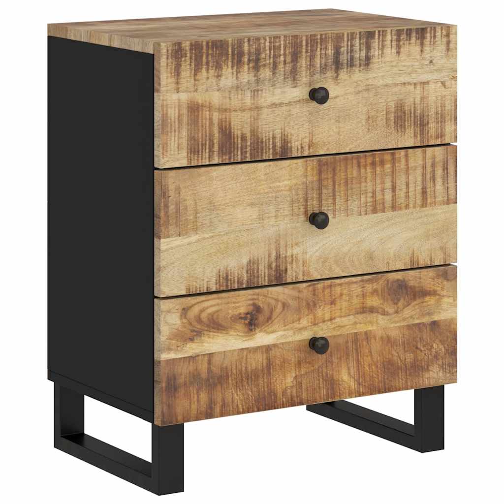 Nightstand 50 x 33 x 62 cm Solid Mango Wood & Engineered Wood