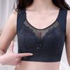 Breite Schultergurte Schönheit zurück Anti schlaffe gepolsterte Draht freie Frauen BH Sommer Spitze Nähte Push-Up Sport Büstenhalter