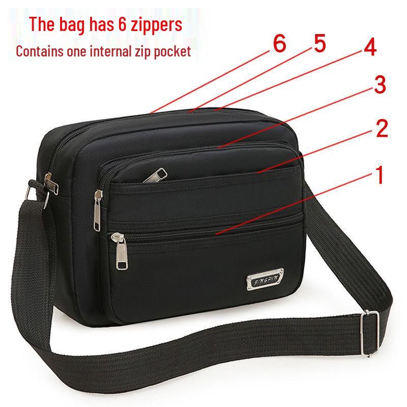 Waterproof Multi-Layer Korean Style Men's Crossbody Money Bag