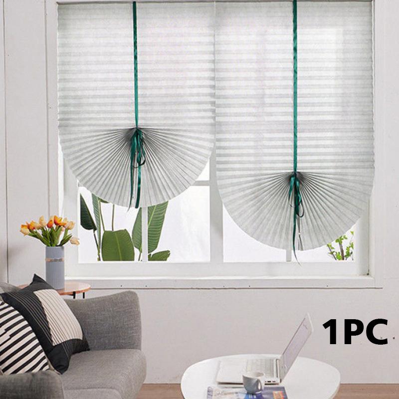 

1 шт. Светофильтрующая спальня с зелеными лентами Домашняя защита приватности Полупрозрачная Съемная Несколько размеров 90x150cm серый