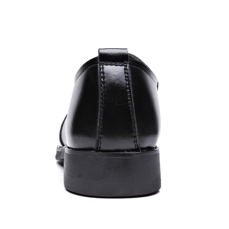 High Quality Leather Men Formal Shoes Men's Business Shoes Casual Loafers Dress Moccasins Breathable Slip On Black Driving Shoes