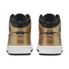 Air Jordan 1 Mid SE GS Oro Metallico Nero Scarpe da Ginnastica Bambini Bianco DR6967-071
