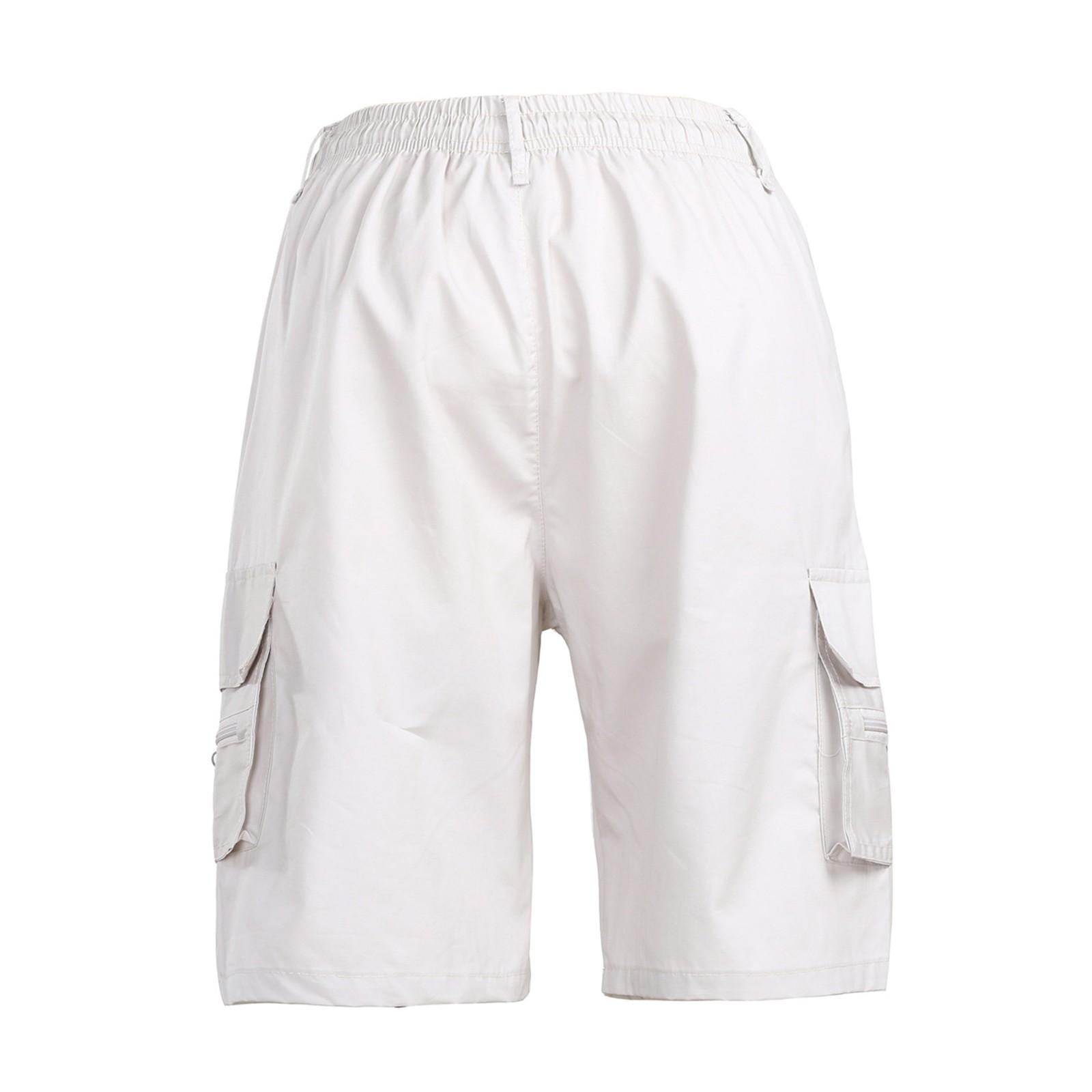 

Летняя новая мужская повседневная рабочая одежда с несколькими карманами, повседневные брюки, спортивные рабочие брюки XL белый