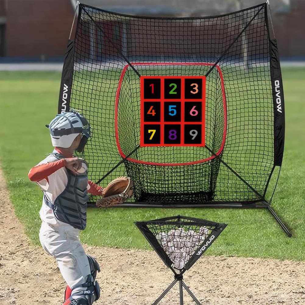 9-Sektoren-Nummeriertes Strike-Zone-Ziel (Kein Netz) Verstellbares Schlagziel Trainingshilfen für Pitcher-Genauigkeit für Baseball & Softball