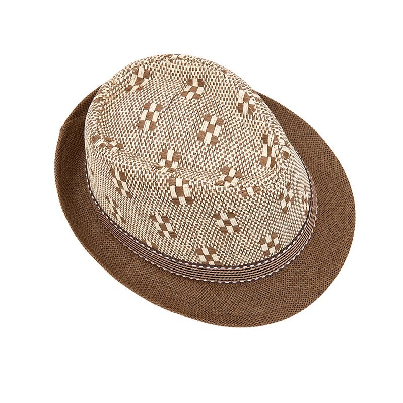 Straw Hat Summer Middle-Aged Men's Small Hat British Jazz Hat Outdoor Sun Protection Sun Hat Beach Hat