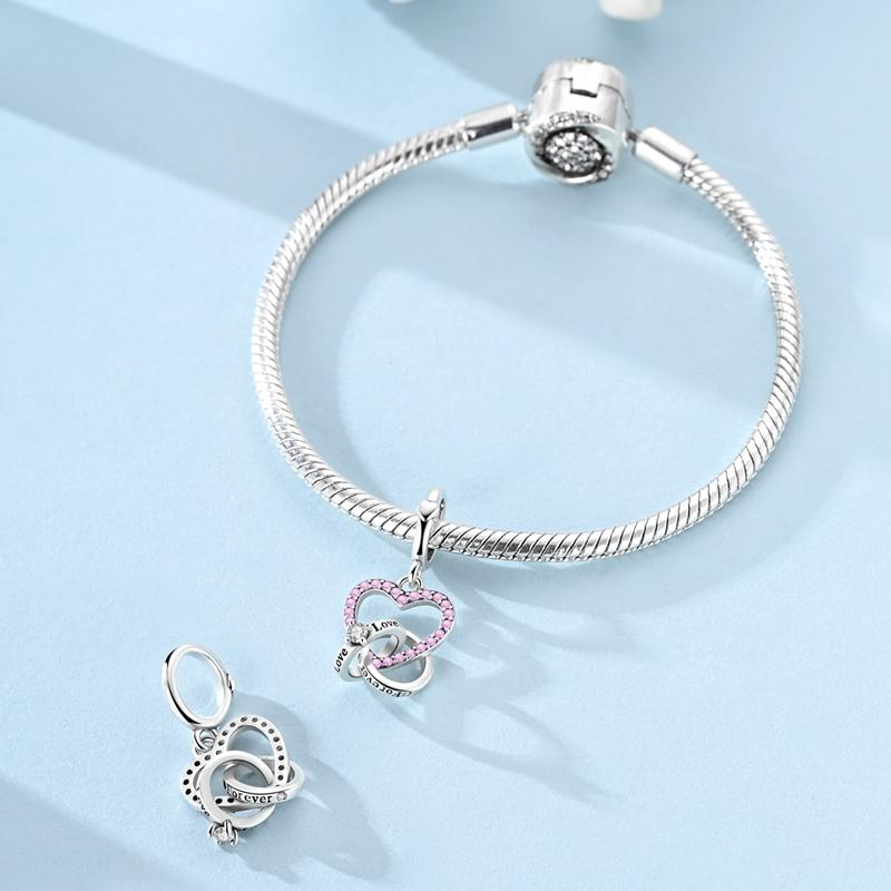 Copper Love Ring Pendant Pendant Charms Jewellery Fit Originalbracelet Necklace For Women Diy Gift