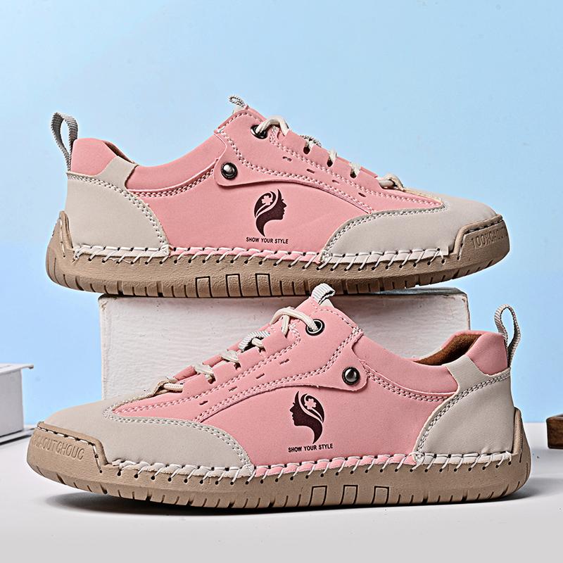 Große Größe 43 Handgefertigte Spaltleder Freizeitschuhe Damen Loafer Bequemer Fahrschuh Mokassins Damen Flache Schuhe