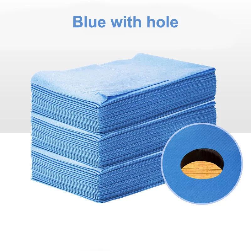 100pcs/pack Disposable Bed Sheet SMS Fabric Thin Type Massage Table Bed Cover for Beauty Salon Portable Travel Hotel Sheet