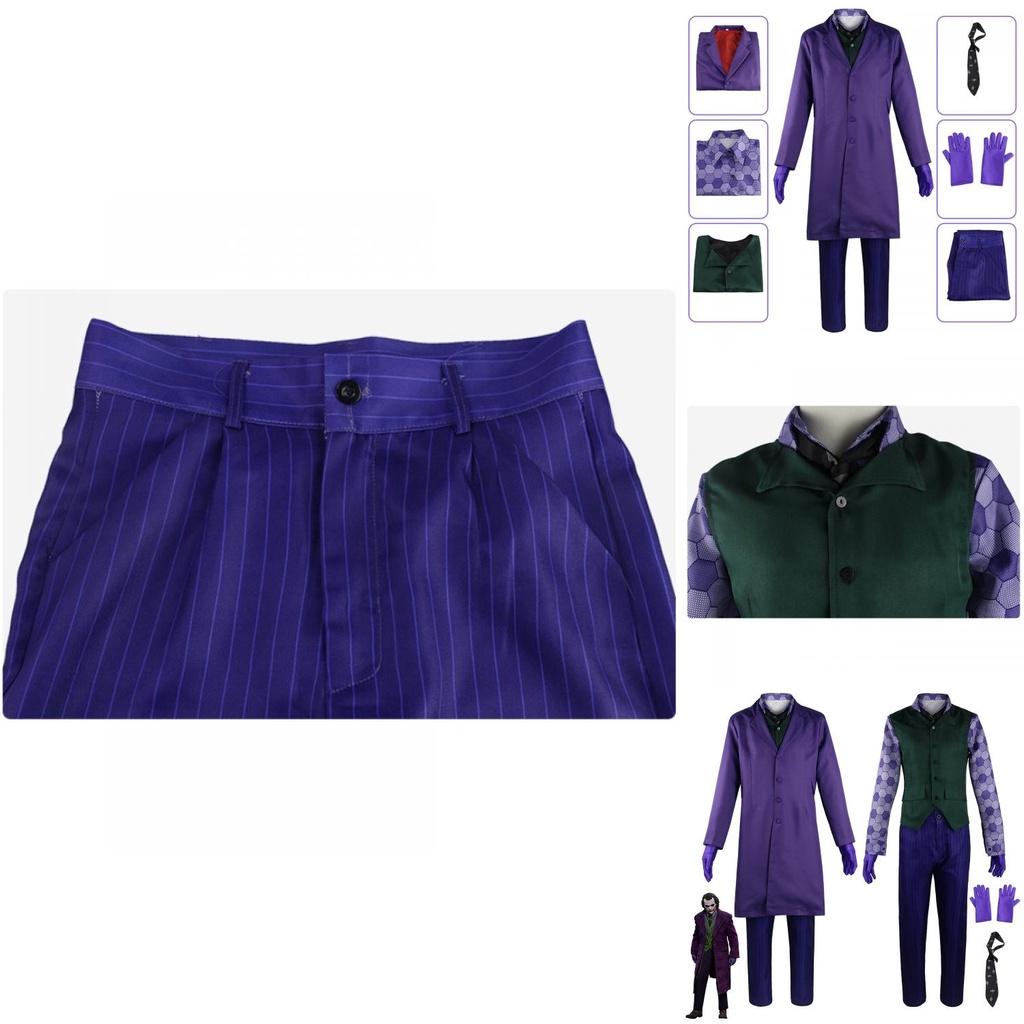 Authentic Dark Knight Batman Joker Outfit For Cosplay And Parties
