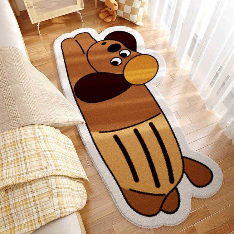 Cartoon Bedroom Carpet Children's Room Plush Carpet Anti Slip and Easy To Maintain Bedside Carpet