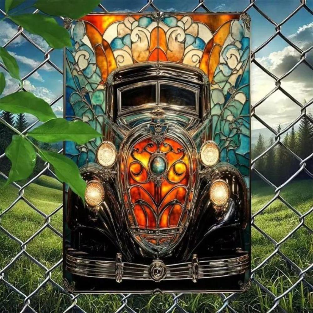 1 Piece Retro Metal Tin Sign Art Poster For Office Living Room Courtyard Wall Decor 8x12 Inch 20x30 cm