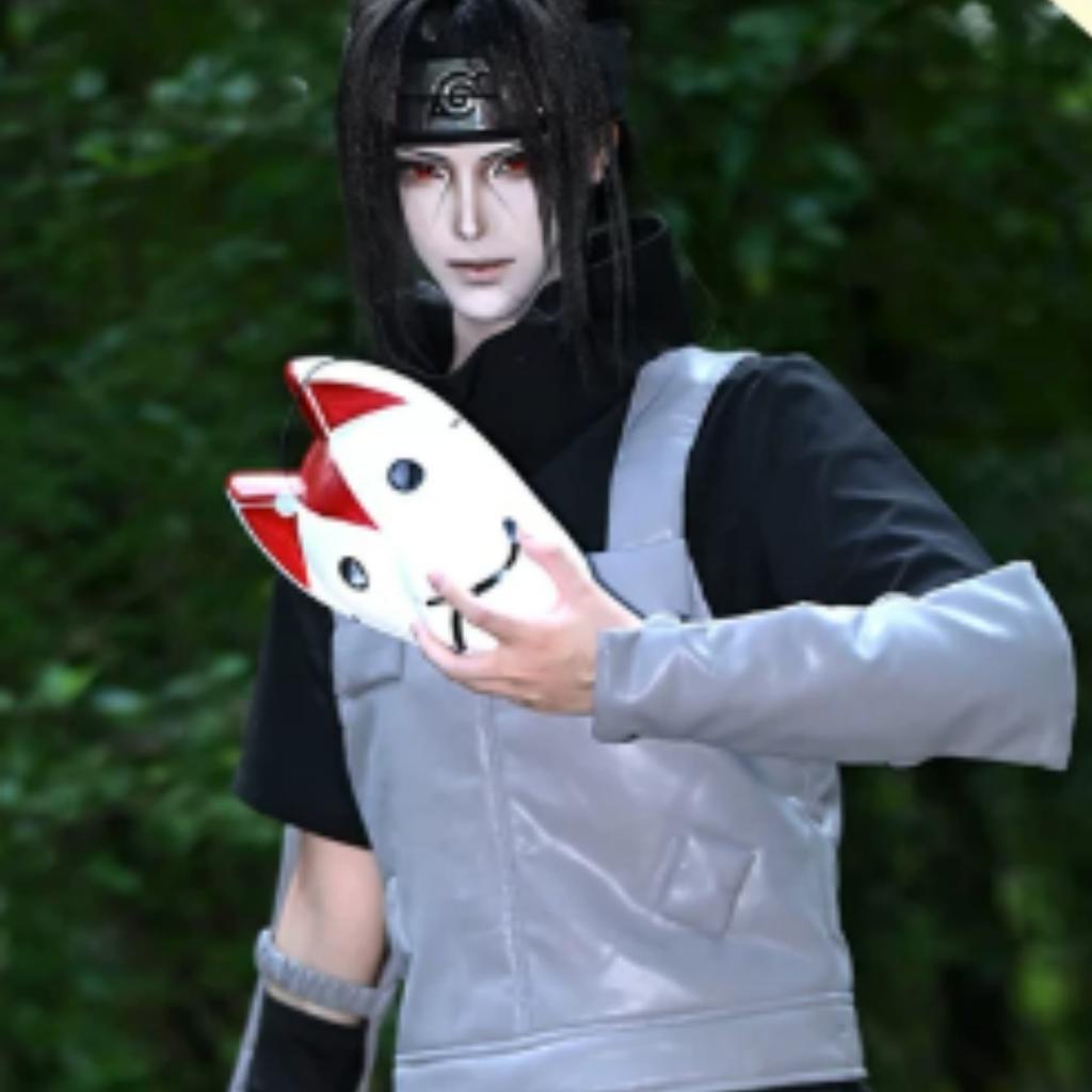 Naruto Anbu Vest Cosplay Costume, Anbu Uniform Vest for Uchiha Itachi & Hatake Kakashi Role Play