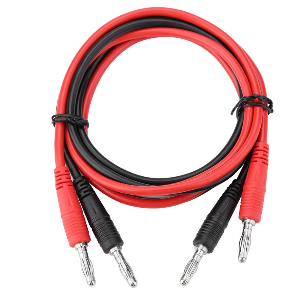 P1041 2Pcs 4mm Banana Plug To Banana Plug Test Cable Multimeter Testing Cables