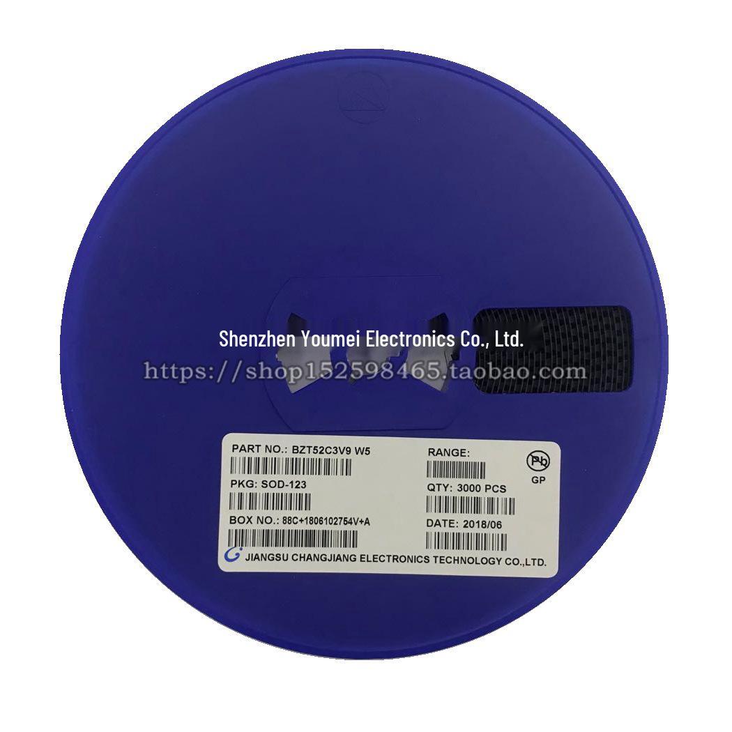 

SMD Стабілітрон BZT52C3V9 3.9В 1206 SOD-123 (W5) 3K/Котушка