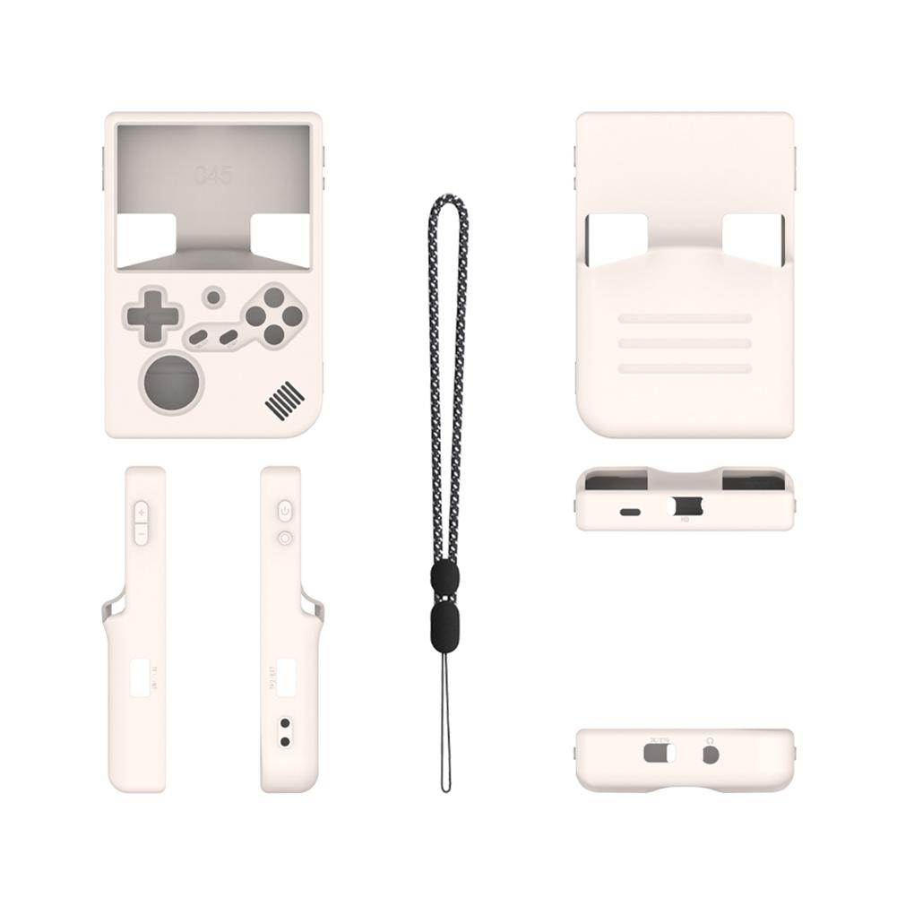 

Силиконовый противоударный защитный чехол Силиконовый чехол Защитная оболочка-рукав от царапин для портативной игровой консоли ANBERNIC RG40XXV белый