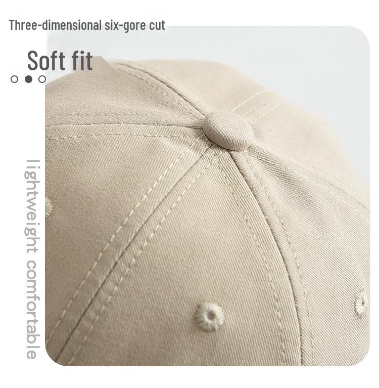 Classic Embroidered Letter Baseball Cap - Solid Color Sun Hat for Outdoor Sports