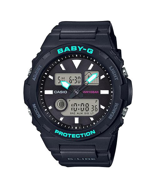 

Casio Baby-G Women s Resin 100M Water Resistant Analog Shock Resistant Quartz Watch BAX-100-1A чёрный