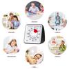 LivingHall Kitchen 60-Minute Visual Timer, Silent Timer for Kids and Adults, Time Management Tool (Black, 7.8cm X 7.8cm X 4cm)