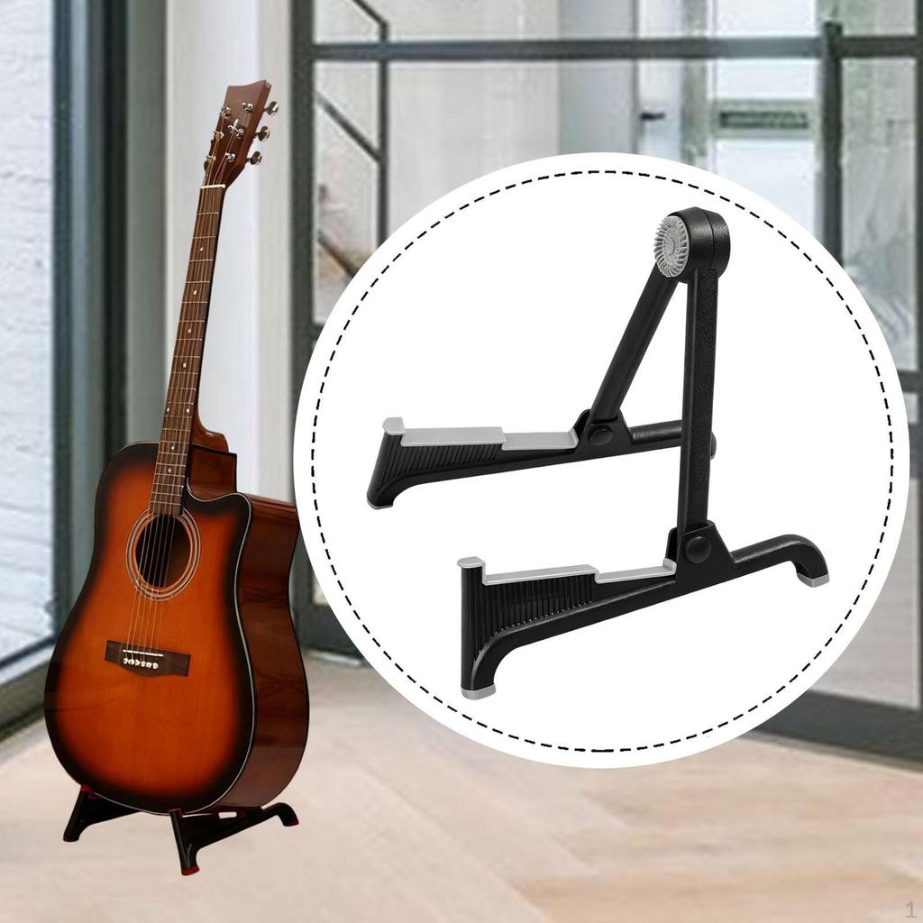 Foldable Guitar Stand A Frame Portable Universal Compact Floor Holder