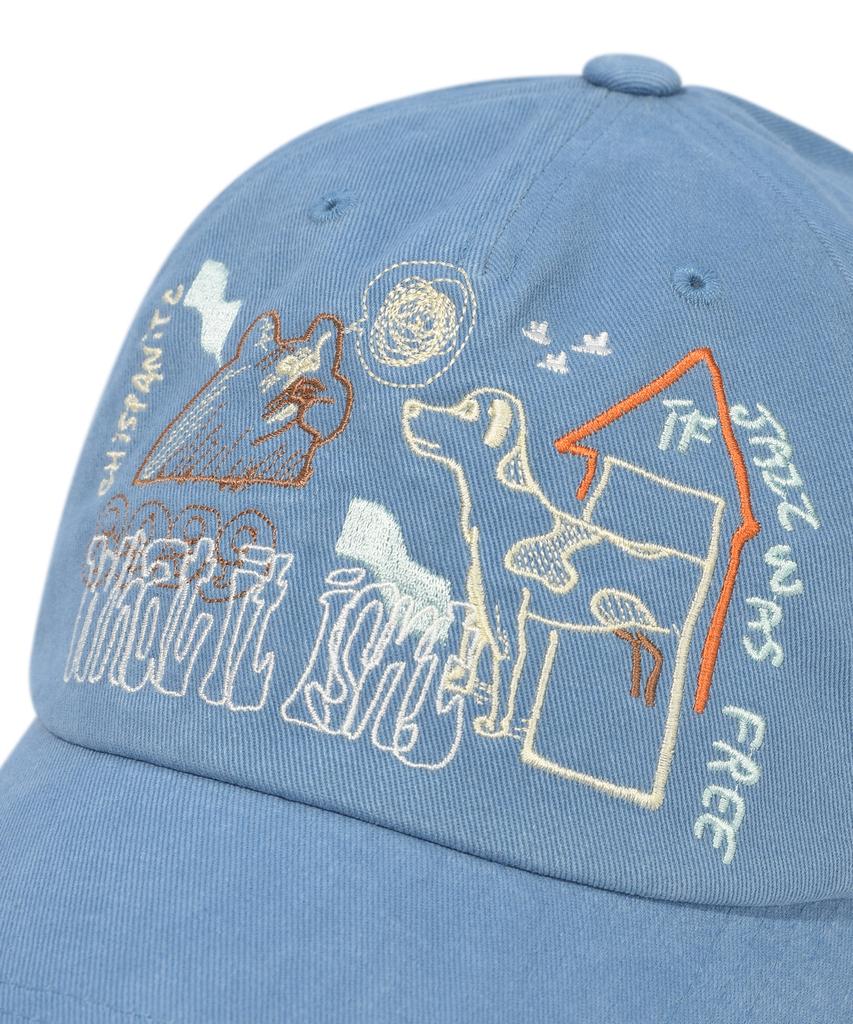 WACKY WILLY Graphic Ball Cap Sky Blue
