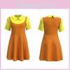 Squid Game Holzpuppe Cosplay Kleid Bequem Und Atmungsaktiv Rotes Grünes Licht