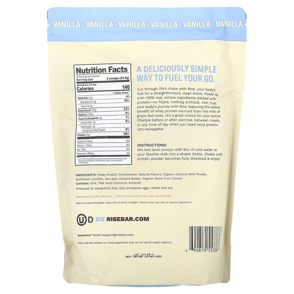 Whey Protein Powder, Vanilla, 1Kg (2.3Lb)