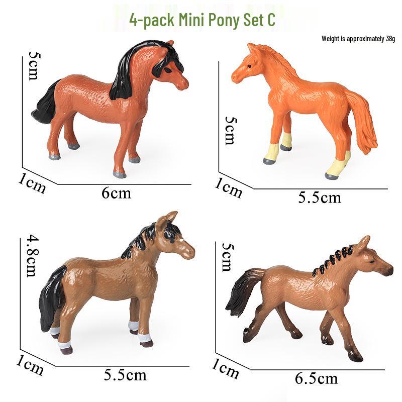 Children's Prancing Horse and Jockey Toy Set