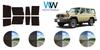 Rear Set Film for Land Cruiser 70 Smoke Pre-cut (GDJ76W), Normal/Dark (13%)