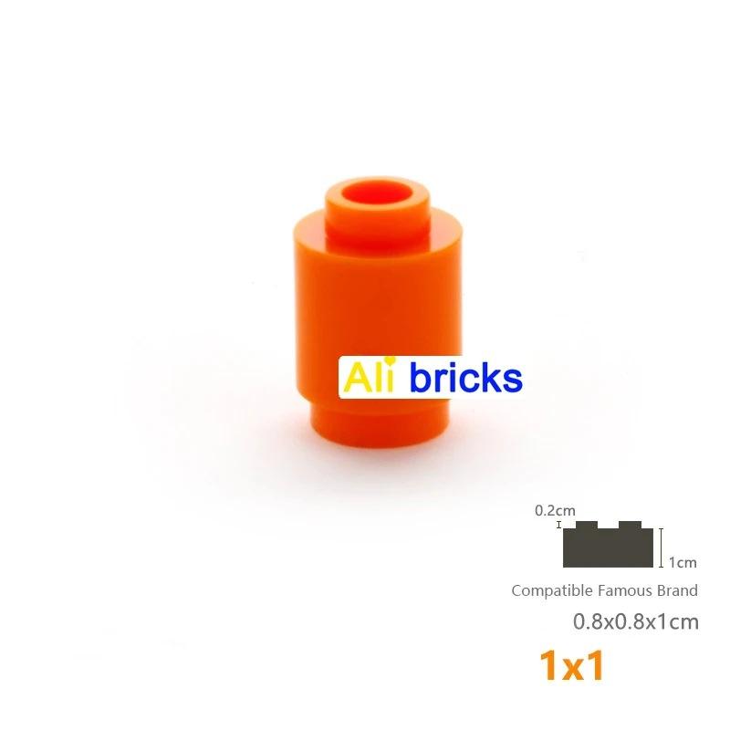 50g/178PCS 3062 1x1 Cylindrical Block Moc Color Loose Parts Compatible with Brick DIY Children's Toy Assembly Storage