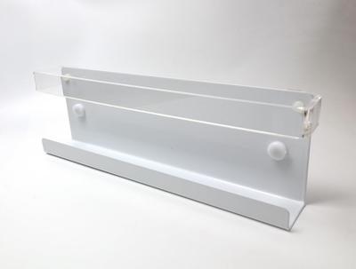 Surf Station Wall-Mounted, Freestanding O-Abbot Holder, Simple Shinto Shrine Holder, Made of Stainless Steel SUS304 and Clear Acrylic, 26cm Wide,
