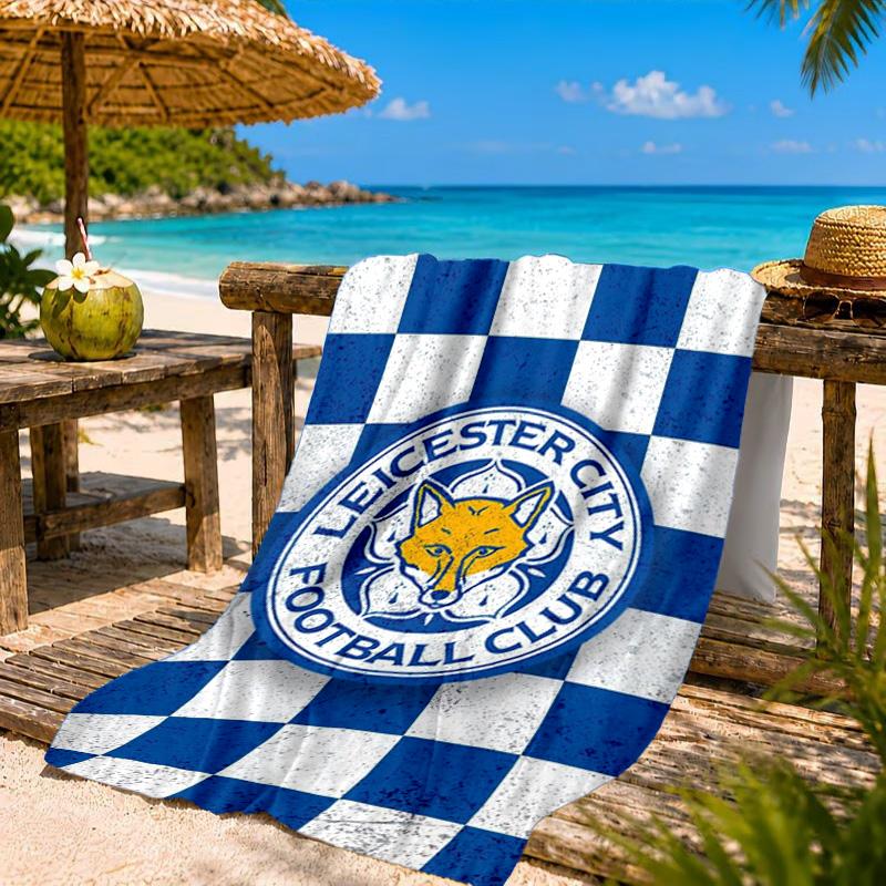 City Football Club Printed Microfiber Beach Towel, Soft And Absorbent, Quick-Dry, Ideal for Summer Travel, Beach Essential, Swimming Pool