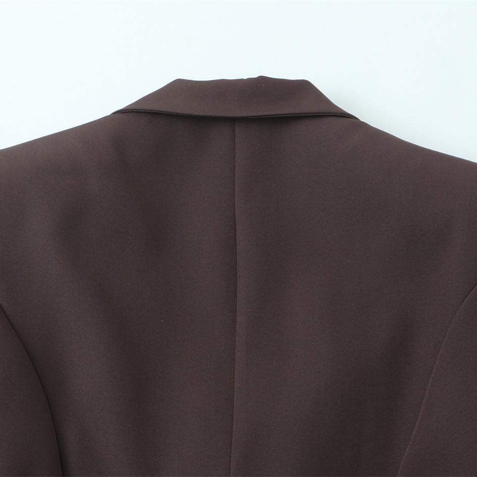 TAOP&ZA women's new fashionable, versatile, high-end lace-up blazer, elegant suit