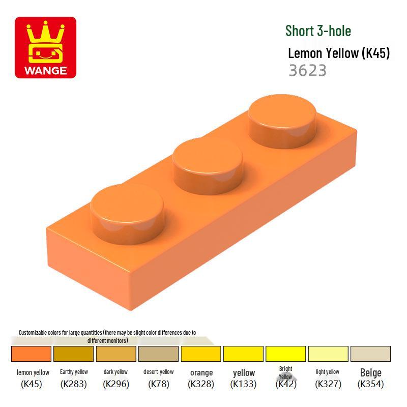 Wange 3623 Building Blocks: Compatible DIY Science Education Toy with Assembly Parts and Short 3-Hole Design