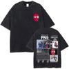 Washed Vintage French Rap Band PNL Album Le Monde Chico Graphic Tshirt Men Women Hip Hop Casual Oversized Short Sleeve T 2272